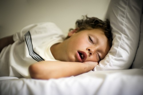 regular bedtimes - child sleeping soundly