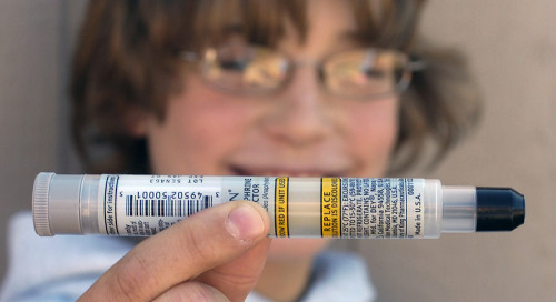 10 year old with epipen at school