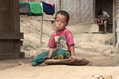 Boy living in poverty