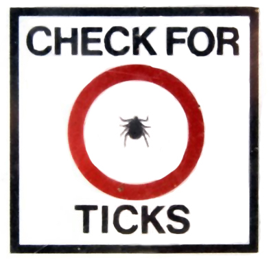 Not all tick infested areas have warning signs