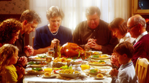 Thanksgiving Prayer, US traditional holiday of thanks
