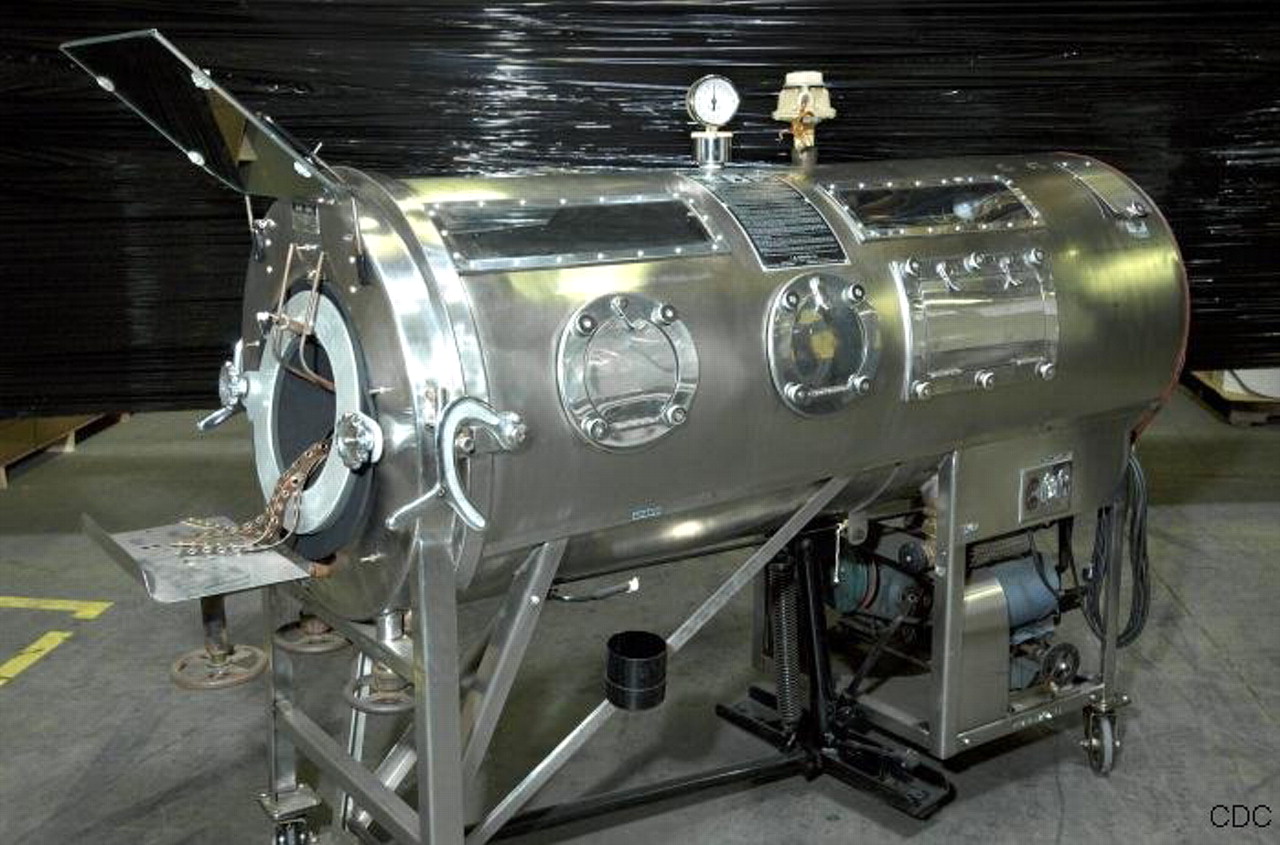 Iron lung used for people who contracted the dreaded Polio disease.
