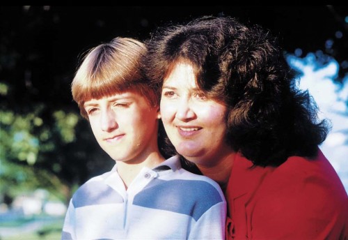 AIDS patient Ryan White and mis mother