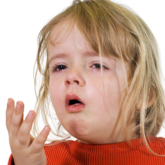 Four-year-old girl with croup
