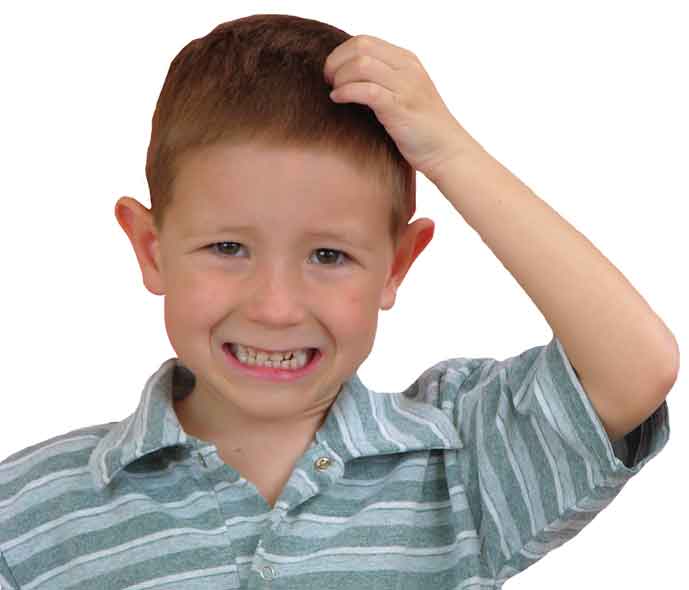 Head lice - but boys are not the most affected