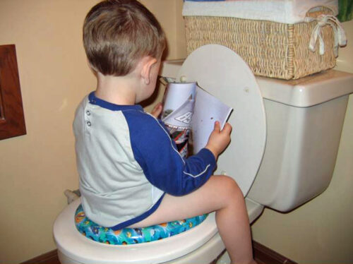 Boy toilet training