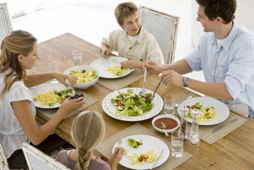 Good behavior expected not rewarded, gained at family meals
